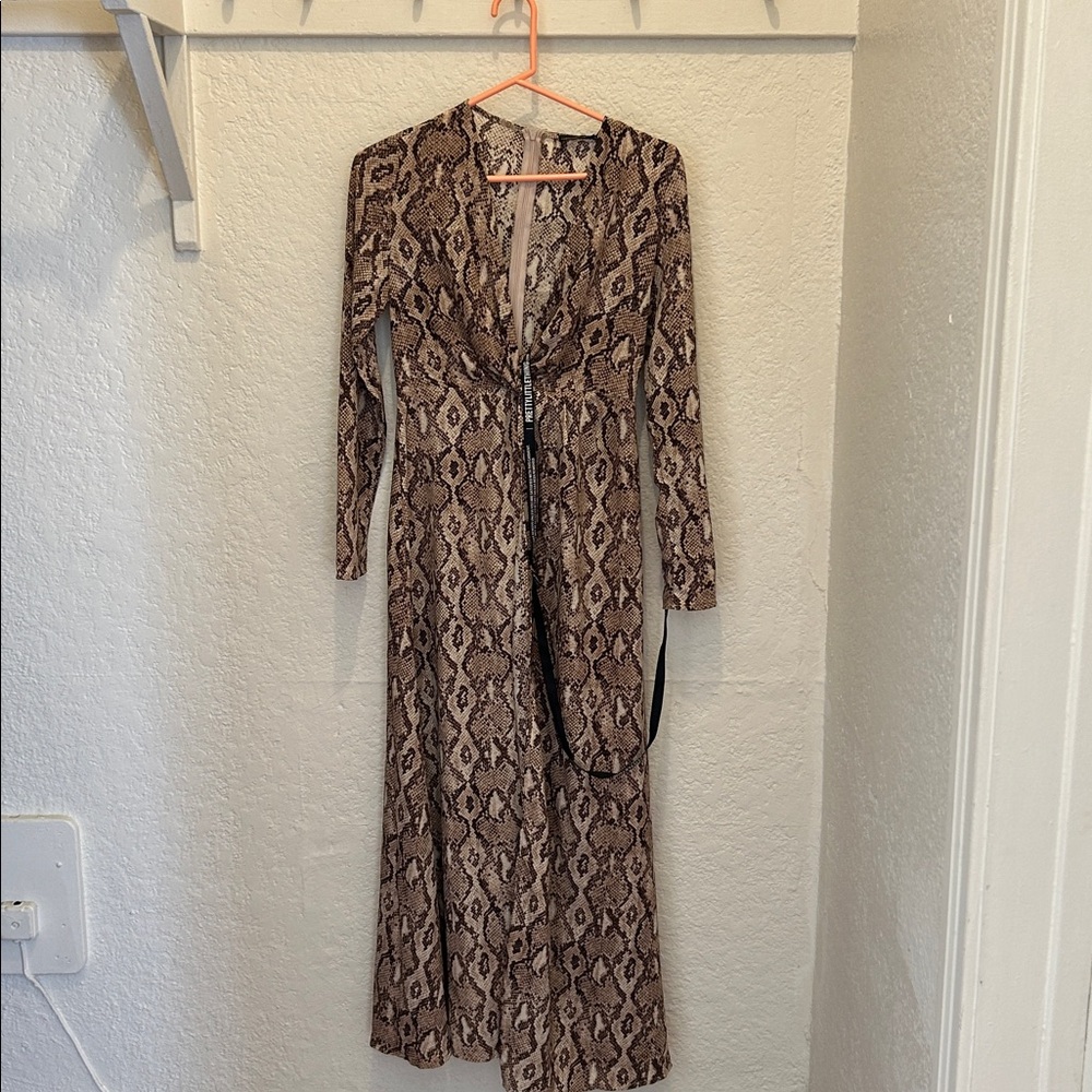 PLT SNAKESKIN ELEGANT DRESS